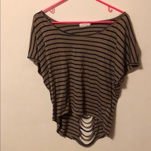 Crop top with open back
